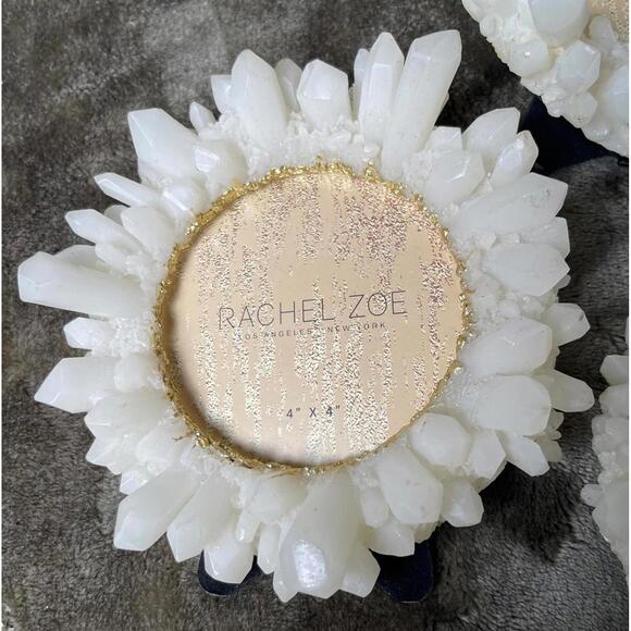 Rachel Zoe White Crystal Decorative Picture Frames Set of 3 - Picture 1 of 7